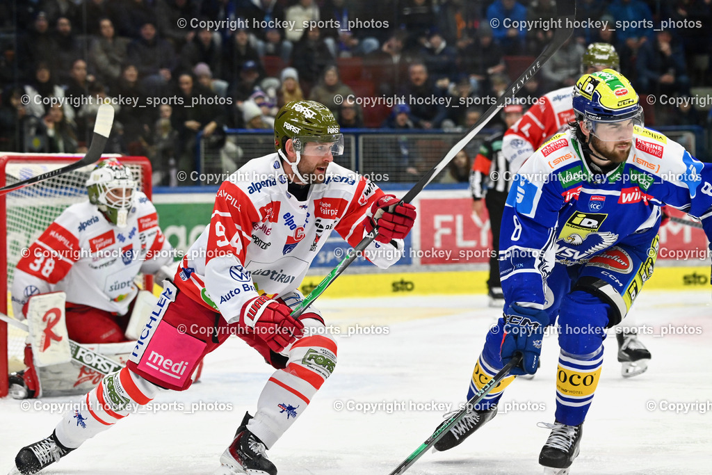 EC IDM WÄRMEPUMPEN VSV vs. HCB Südtirol Alperia | #94 Daniel Frank HCB Südtirol Alperia, #8 Maximilian Rebernig EC VSV, EC IDM WÄRMEPUMPEN VSV vs. HCB Südtirol Alperia, EC IDM WÄRMEPUMPEN VSV vs. HCB Südtirol Alperia am 28.12.2025 in Villach (Stadthalle Villach), Austria, (Photo by Bernd Stefan)