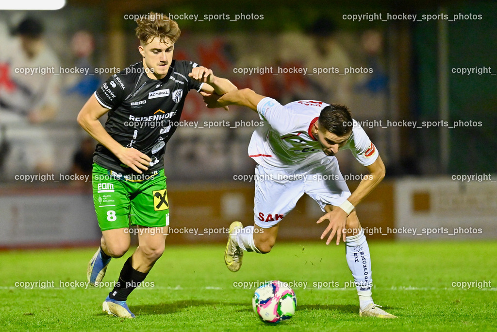 SAK Klagenfurt vs. FC Gleisdorf 09 2.9.2022 | #8 Felix Schlemmer, #9 Hrvoje Jakovljevic
