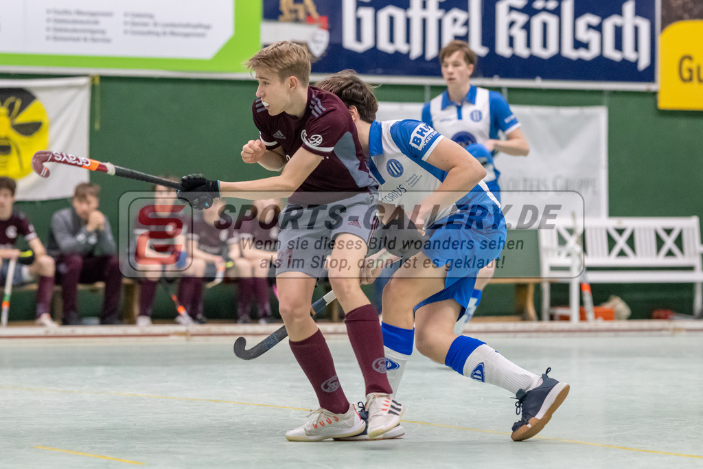 SFE_20230305_0013 | Deutsche Meisterschaft Männliche U16 Halle 2023 am 05.03.2023 in Köln (KTHC Stadion Rot-Weiss Köln Tennis and Hockey Club), Photo: Stephan Fehrmann 2022 (Sports-Gallery)