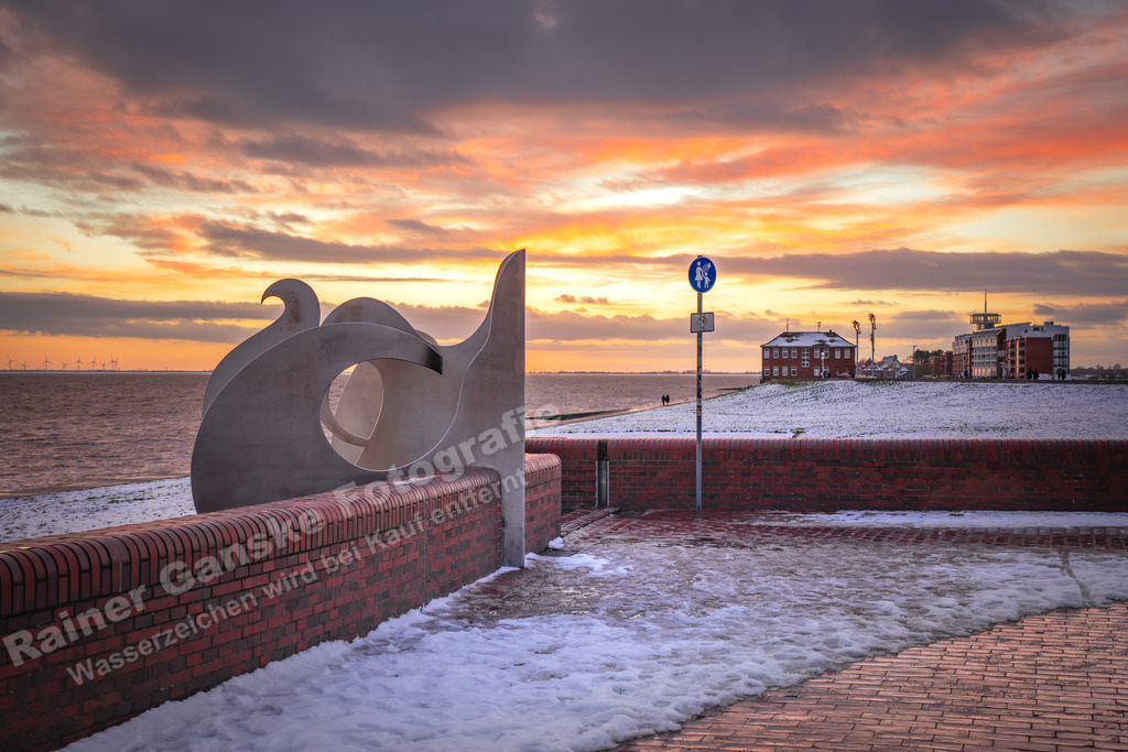 090 Wilhelmshaven Schnee - 19-01-2024 -R Ganske | Onlineshop mit Bildern von Stränden, Häfen und Meer. Leinwände, Poster, Kalender und andere Materialien erhältlich. Kommerzielle Lizenzen möglich.  - Realisiert mit Pictrs.com