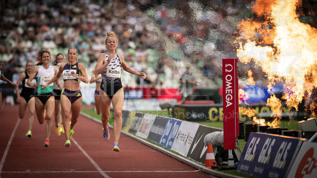 Golden Oval; Dresden, 31.05.2026 | DRESDEN , GERMANY - MAY 31:  Smilla Kolbe (GER / Germany) with a 800m meeting record of 2:00.02 during the Golden Oval Continental Tour Silver meeting on May 31, 2026 at Heinz-Steyer-Stadion in Dresden, Saxony, Germany.