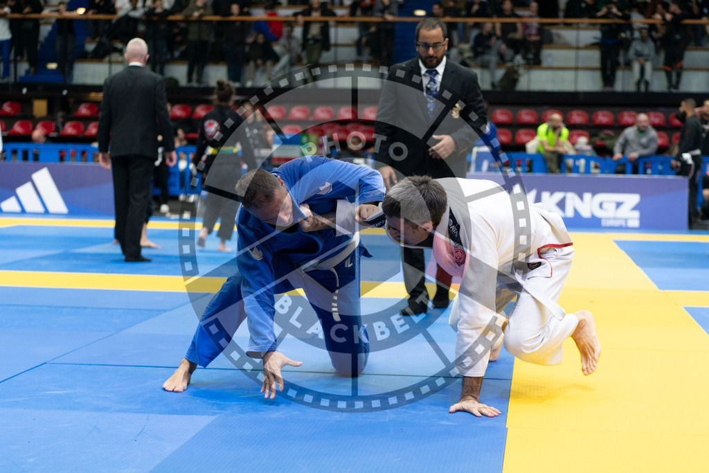 20240119PBB3228 | Fighters compete during the IBJJF European Championship in Paris, France, on January 19, 2024.