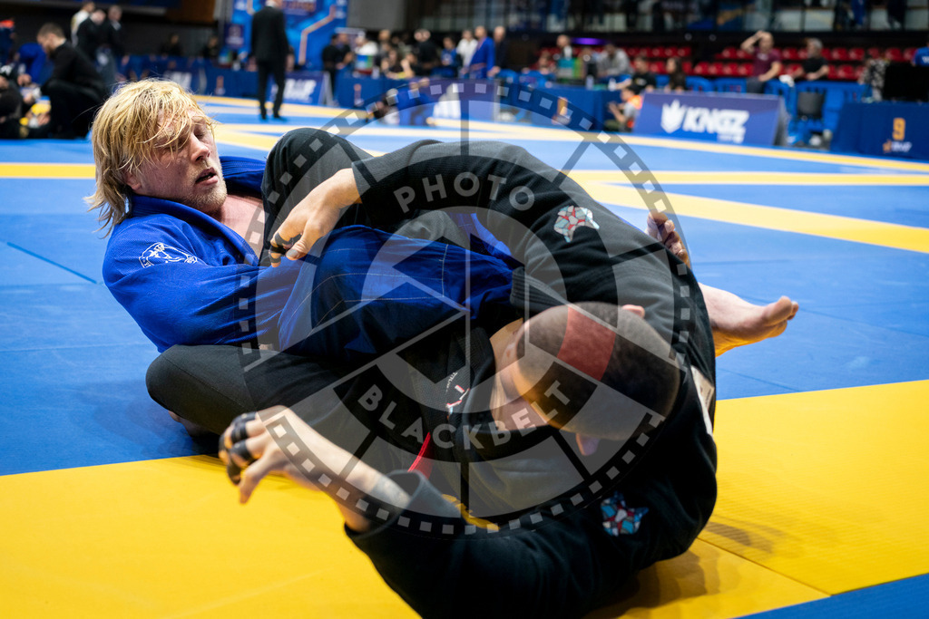 20240126PBB0171 | Fighters compete during the Brazilian Jiu-Jitsu European Championship of the IBJJF in Paris, France, on January 26, 2024.
