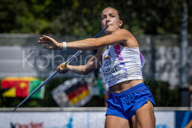Multisport Event; Ratingen, 28.06.2026 | RATINGEN, GERMANY - JUNE 28, 2026 : Lexie Keller (USA / United States) competing in the javelin during the Multisport Event at Stadion Ratingen on June 28, 2026 in Ratingen, Germany.