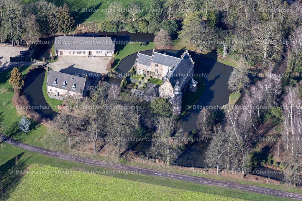 Luftbilder Straelen 47638 Rittergut Haus Coull-1675 | Aerial view Straelen , town at the Lower Rhine , manor Haus Coull - Realisiert mit Pictrs.com