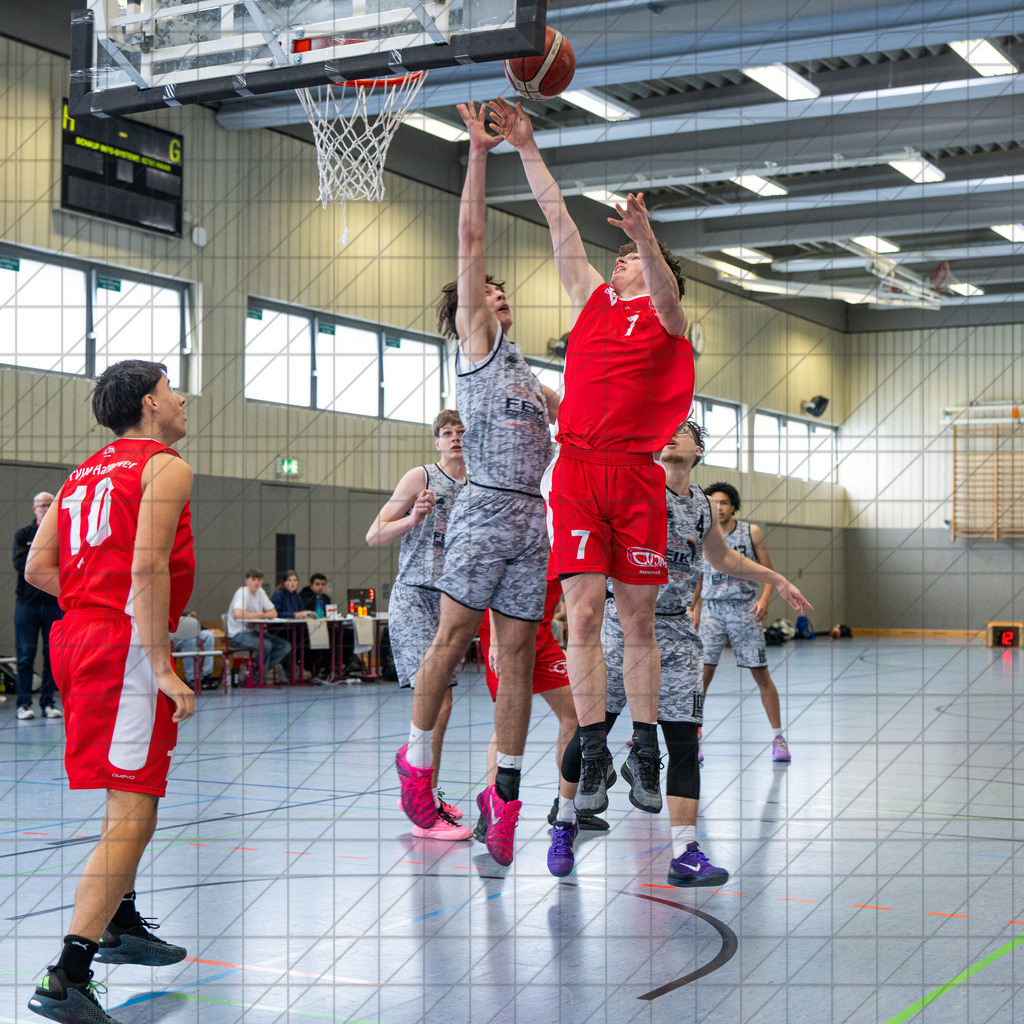 NBV Verbandsmeisterschaft U18m | Halbfinale 2 | BBC Osnabrück vs. CVJM Hannover | 15.03.26: NBV Verbandsmeisterschaft U18m | Halbfinale 2 | BBC Osnabrück vs. CVJM Hannover / Osnabrück / Deutschland  //   CREDIT:www.bullenfotos.de, Martin König, Hörner Weg 40, D-49078 Osnabrück, +4917663732967 // Nutzung und Weitergabe nur zu den vereinbarten Zwecken. Presseanfragen an Ersteller. Alle Rechte beim Ersteller. Honorierung nach MFM. - Realisiert mit Pictrs.com