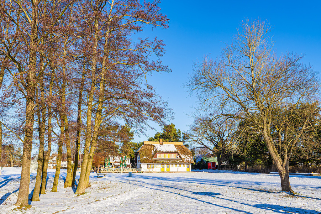 Haus am Bodden in Wieck auf dem Fischland-Darß im Winter | Haus am Bodden in Wieck auf dem Fischland-Darß im Winter.