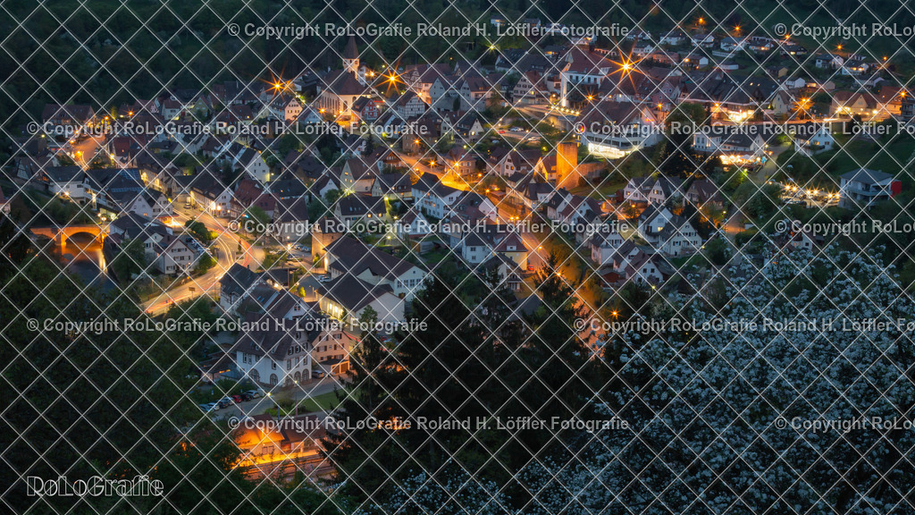 Nachts_01 | Die Stadt Wildberg bei Nacht - Realisiert mit Pictrs.com