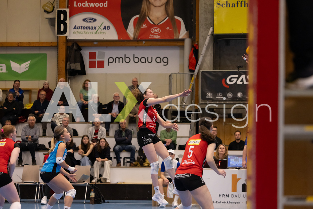 Volleyball I Frauen I Saison 2025-2026 I Volleyball NLA | Women I 1/2 Finals I  VC Kanti Schaffhausen - Sm'Aesch Pfeffingen I 18.03.2026 | 14 Josipa Marković (HR) (VC Kanti Schaffhausen) – Aussen - Realisiert mit Pictrs.com