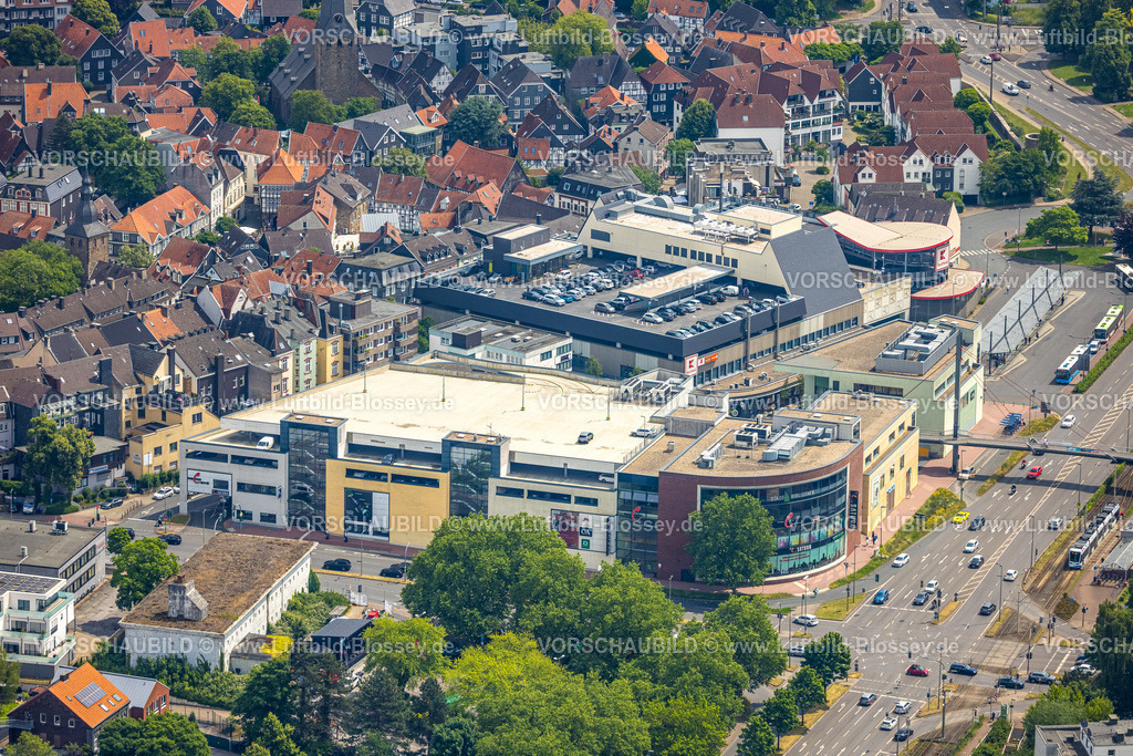 Hattingen250517136 | Luftbild, Reschop-Carre Einkaufszentrum mit Saturn und Kaufland Supermarkt, Hattingen, Ruhrgebiet, Nordrhein-Westfalen, Deutschland