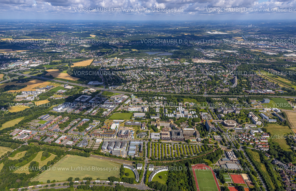 Dortmund240700473 | Luftbild, TU Technische Universität Dortmund TZDO Technologiezentrum Dortmund,  Gesamtübersicht, Eichlinghofen, Dortmund, Ruhrgebiet, Nordrhein-Westfalen, Deutschland