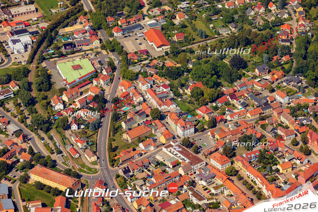 Luftbild Bad Berka - Die Luftaufnahme wurde 2025 vom UL-Flugzeug heraus erstellt ( keine Drohne ) - Hochauflösende Luftaufnahme - für professionelle Ausdrucke geeignet. Die Geschenkidee !Hier alle&nbsp;Infos zur Lizenzierung der LuftaufnahmeWir fliegen auch dieses Jahr wieder in Ihre Region um Luftbilder zu erstellen.- Luftbild anfragen