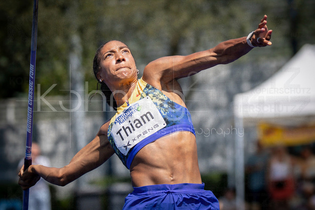 Multisport Event; Ratingen, 28.06.2026 | RATINGEN, GERMANY - JUNE 28, 2026 : Nafissatou Thiam (BEL / Belgium) competing in the heptathlon’s javelin throw during the Multisport Event at Stadion Ratingen on June 28, 2026 in Ratingen, Germany.