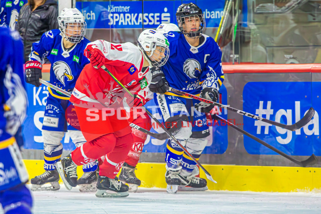 Eishockey DEBL 2023/24 | Eishockey DEBL 2023/24, KAC Frauen - Villach Lady Hawks am 27.09.2023 in Klagenfurt (Heidi Horten Arena), Austria, (Photo by Ernst Krawagner sport-fan.at) - Realisiert mit Pictrs.com
