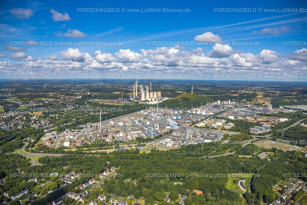 Gelsenkirchen220801841Buer | Luftbild, Ruhr Öl BP Gelsenkirchen Raffinerie, Uniper Kraftwerk Scholven Kühltürme, Scholven, Gelsenkirchen, Ruhrgebiet, Nordrhein-Westfalen, Deutschland