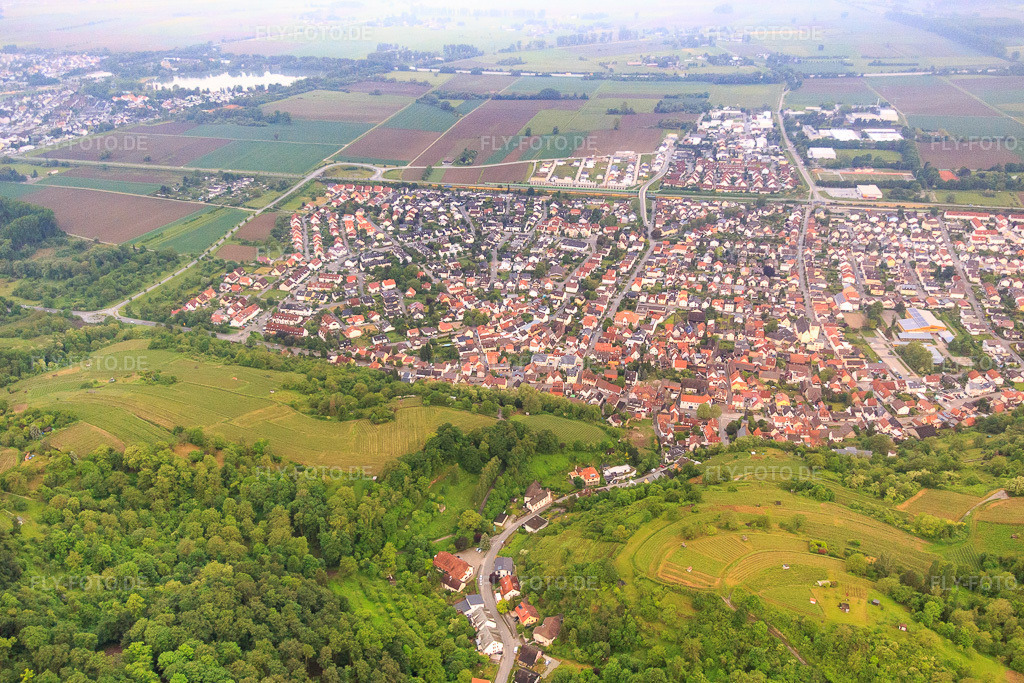 Luftbild: Kichstr in Laudenbach im Bundesland Baden-Württemberg in Deutschland. Foto: IMG_089246.jpg vom 25.05.2016 durch Werner Riehm/FLY-FOTO.de