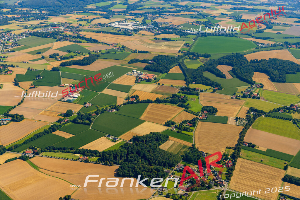 Ostkilver Rödinghausen Bild- Das Luftbild wurde 2025 vom UL-Flugzeug heraus erstellt ( keine Drohne bzw. Drohnenaufnahme ) - Hochauflösende Luftaufnahme -Nicht vergleichbar mit Google Maps oder Satelittenbilder- Die Geschenkidee !Mit Lizenz und Bildrechte bestellbar - CC