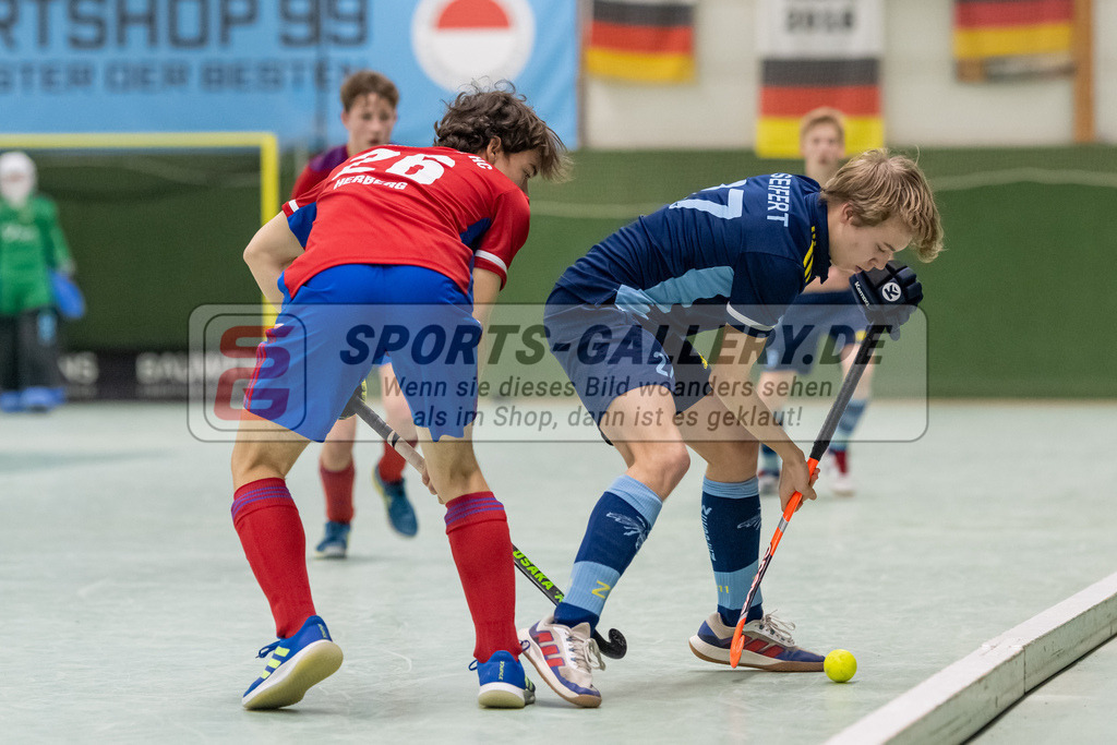SFE_20230304_0030 | Deutsche Meisterschaft Männliche U16 Halle 2023 am 04.03.2023 in Köln (KTHC Stadion Rot-Weiss Köln Tennis and Hockey Club), Photo: Stephan Fehrmann 2022 (Sports-Gallery)