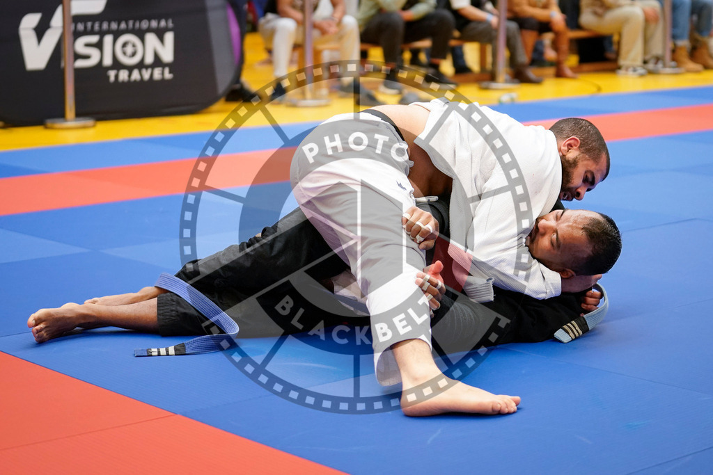 20240203PBB06042 | Fighters compete during the Brazilian Jiu-Jitsu Championship of the AJP Tour in Maintal by Frankfurt am Main, Germany, on February 2, 2024.