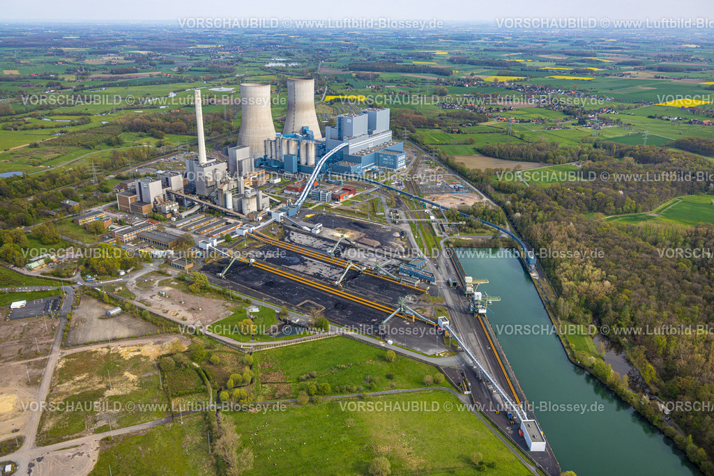 Hamm230405121 | Luftbild, RWE Kraftwerk Westfalen, Uentrop, Hamm, Ruhrgebiet, Nordrhein-Westfalen, Deutschland