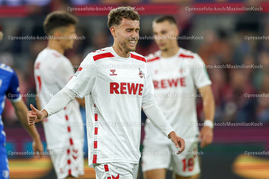 Koe14092402204 | 14.09.2024, 2. Fußball Bundesliga, 1. FC Köln - 1. FC Magdeburg, RheinEnergieSTADION, Saison 2024 2025: Luca Waldschmidt (1.FC Köln #9)DFB regulations prohibit any use of photographs as image sequences and or quasi-video.