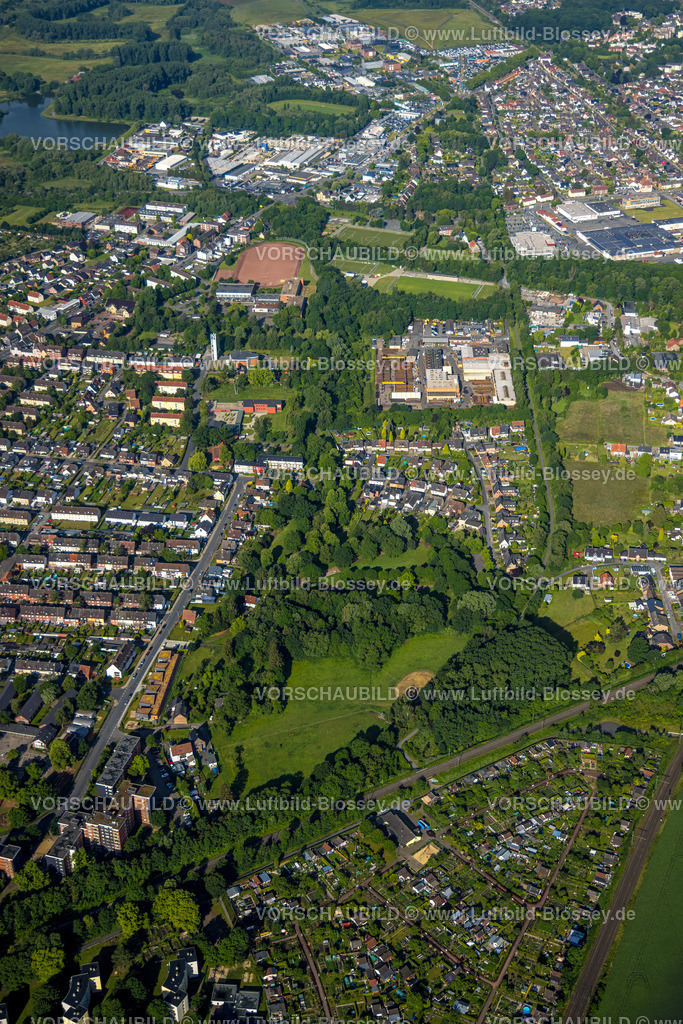 Hamm220601476 | Luftbild, Bürgerpark Katzenkuhle, Wohnsiedlung Bockumer Weg, Bockum-Hövel, Hamm, Ruhrgebiet, Nordrhein-Westfalen, Deutschland