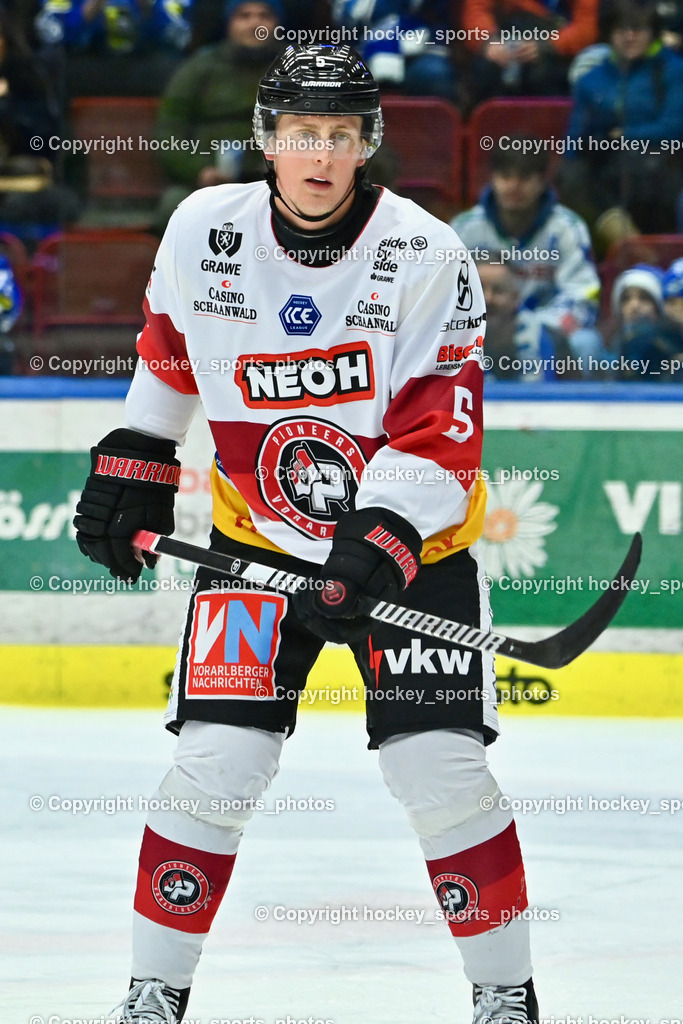 EC IDM Wärmepumpen VSV vs. Pioneers Vorarlberg | #5 Lundegard Jakob PIONEERS VORARLBERG, EC IDM Wärmepumpen VSV vs. Pioneers Vorarlberg, EC IDM Wärmepumpen VSV vs. Pioneers Vorarlberg am 14.12.2024 in Villach (Stadthalle Villach), Austria, (Photo by Bernd Stefan)