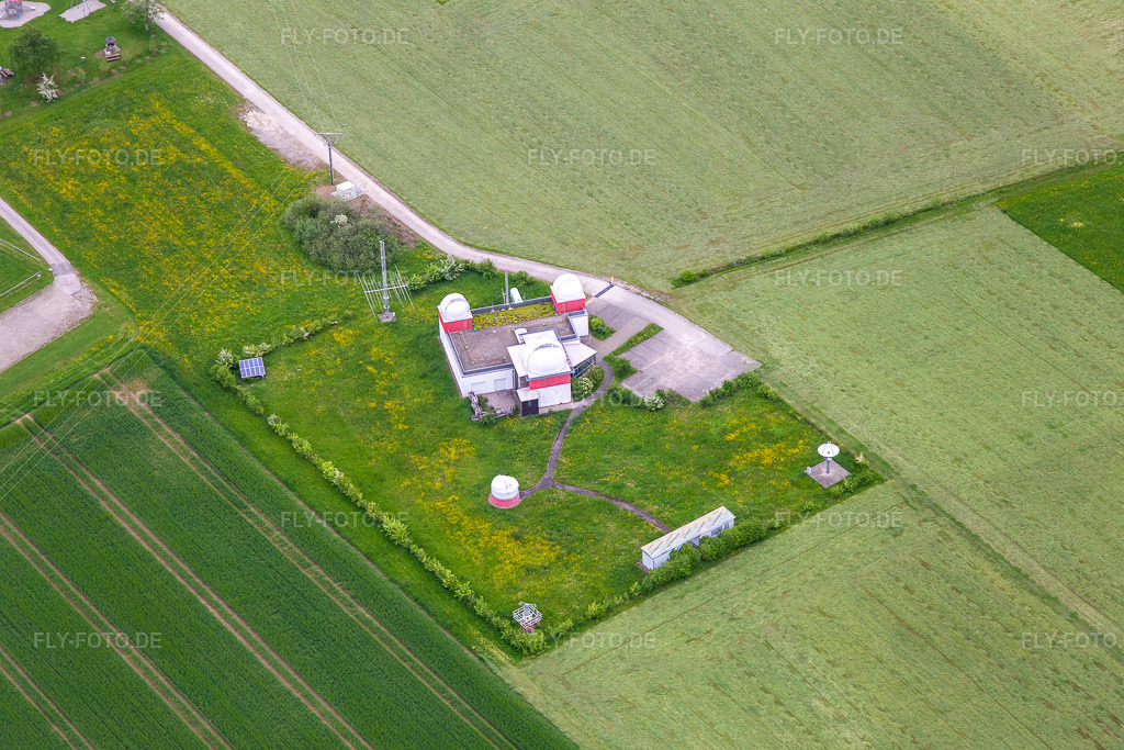 Luftbild: Sternwarte Zollernalb in Rosenfeld im Bundesland Baden-Württemberg in Deutschland. Foto: IMG_114625.jpg vom 31.05.2019 durch Werner Riehm/FLY-FOTO.de