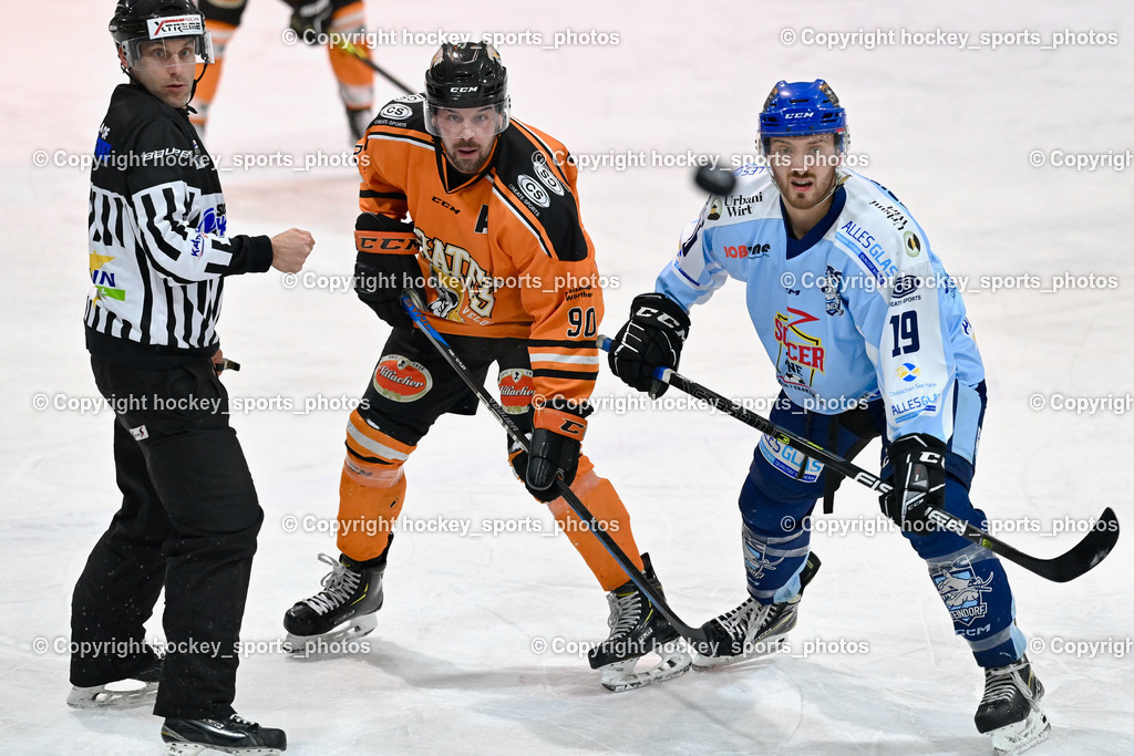ESC Steindorf vs. USC Velden 4.1.2023 | DREIER Alexander Referee, #90 Edlinger Patrick, #19 Friedrich Lukas