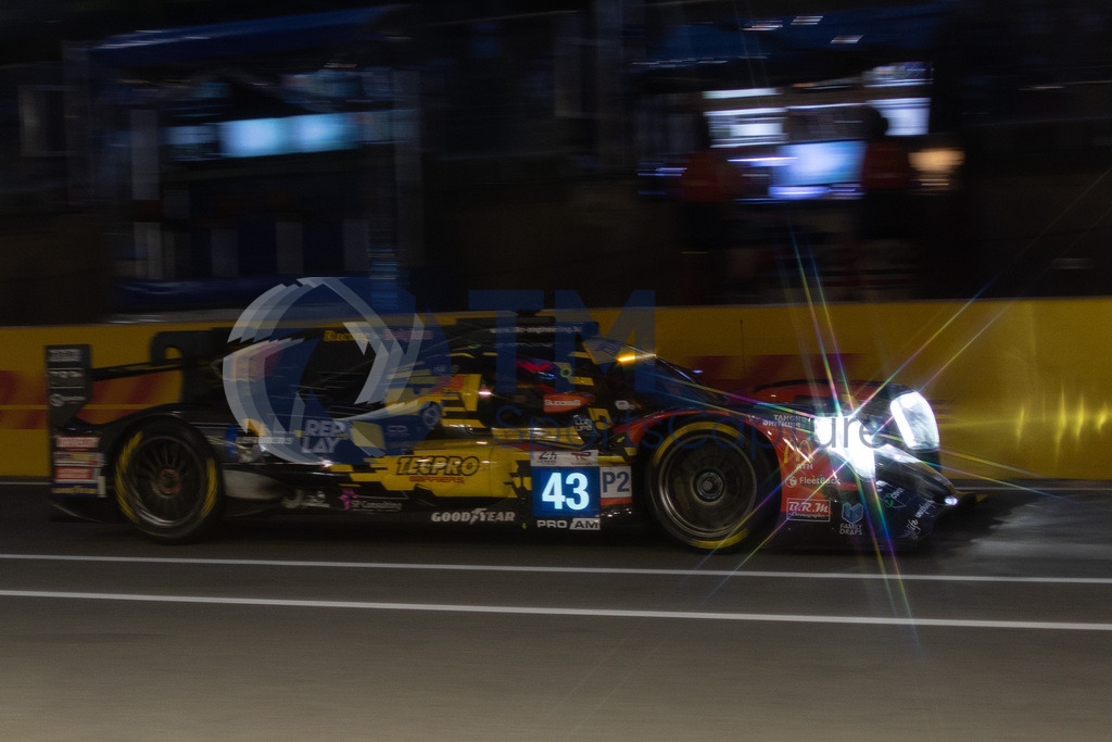 _R5M5685 | LE MANS,FRANCE,08.Jun.23 - MOTORSPORTS - WEC, FIA World Endurance Championships, 24 Hours of Le Mans, Circuit de la Sarthe, free practice 4. Image shows Tom van Rompuy (BEL), Ugo de Wilde (BEL) and Maxime Martin (BEL/ DKR Engineering). Photo: Trainproduction / Matthias Trinkl
