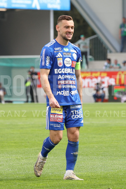 TSV Egger Glas Hartberg vs SK Rapid Wien – Championship Group    | Hartberg, Austria, 19.Apr.26 - SOCCER - ADMIRAL Bundesliga, TSV Egger Glas Hartberg vs SK Rapid Wien. The image shows Juergen Heil (Hartberg). 