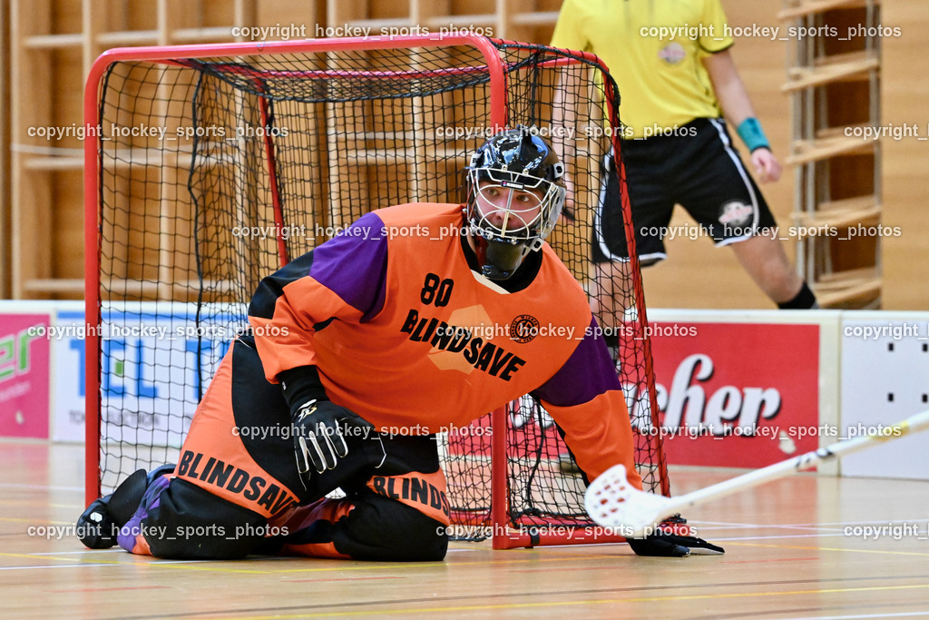 VSV Unihockey vs. Wiener Floorballferein 6.4.2024 | #80 Bernhard Bezucha Wiener Floorballverein, VSV Unihockey vs. Wiener Floorballferein 6.4.2024, VSV Unihockey vs. Wiener Floorballferein  am 06.04.2024 in Villach (Ballspielhalle St. Martin), Austria, (Photo by Bernd Stefan)