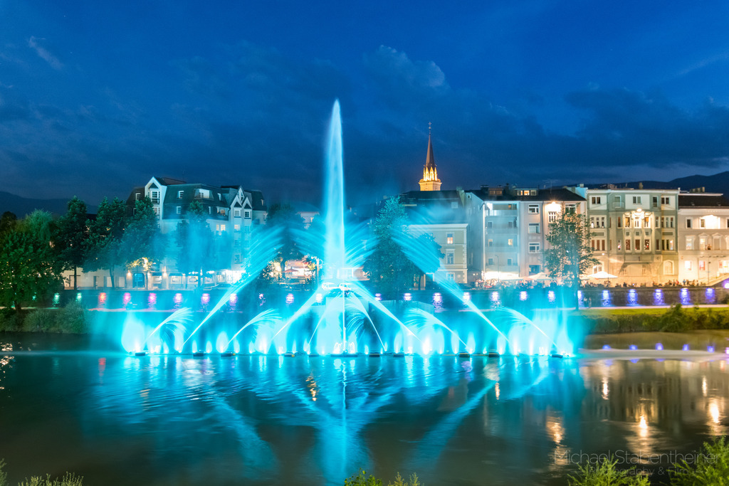 Villach DRAUpuls | Villach in Kärnten / Österreich Wasserspiele