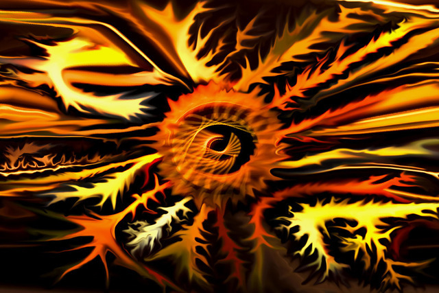 Energy | Get ready for an explosion of energy. From the image center, a network of fiery lines dramatically erupts towards the edges, like a sudden electrical burst, creating a powerful, dynamic and inspiring feeling. This statement piece is ideal for futuristic modern offices, creative studios, tech startups, and industrial interiors. - Realisiert mit Pictrs.com