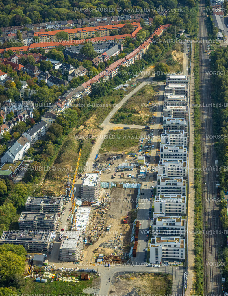 Dortmund231000868 | Luftbild, Baustelle Kronprinzenviertel für Neubau von Wohnungen, Am Wasserturm Südbahnhof, Kaiserbrunnen, Westfalendamm, Dortmund, Ruhrgebiet, Nordrhein-Westfalen, Deutschland