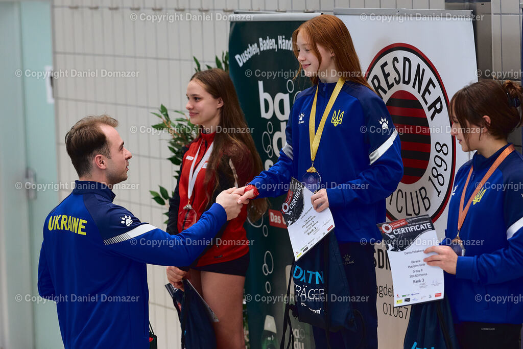 International Youth Diving Meet 2026 | Day 3 of 5 | International Youth Diving Meet 2026| Day 3 of 5 | 24.04.2026 | Youth diving competition featuring 1m and 3m springboard and platform at the Schwimmsportkomplex Freiberger Platz in Dresden.@ Domazer Photography - Realisiert mit Pictrs.com