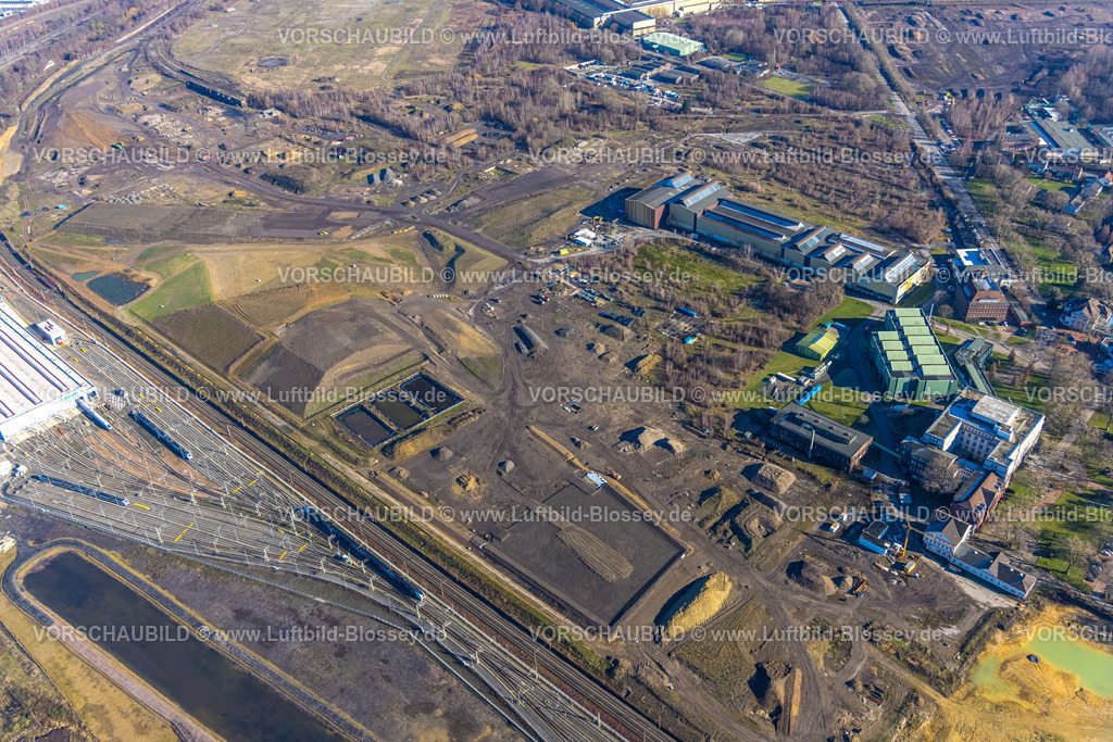 Dortmund230200039 | Luftbild des Hoesch-Areals der ehemaligen Westfalenhütte mit dem Hoeschmuseum und dem zukünftigen Park und Wohngebieten, Dortmund, Ruhrgebiet, Nordrhein-Westfalen, Deutschland