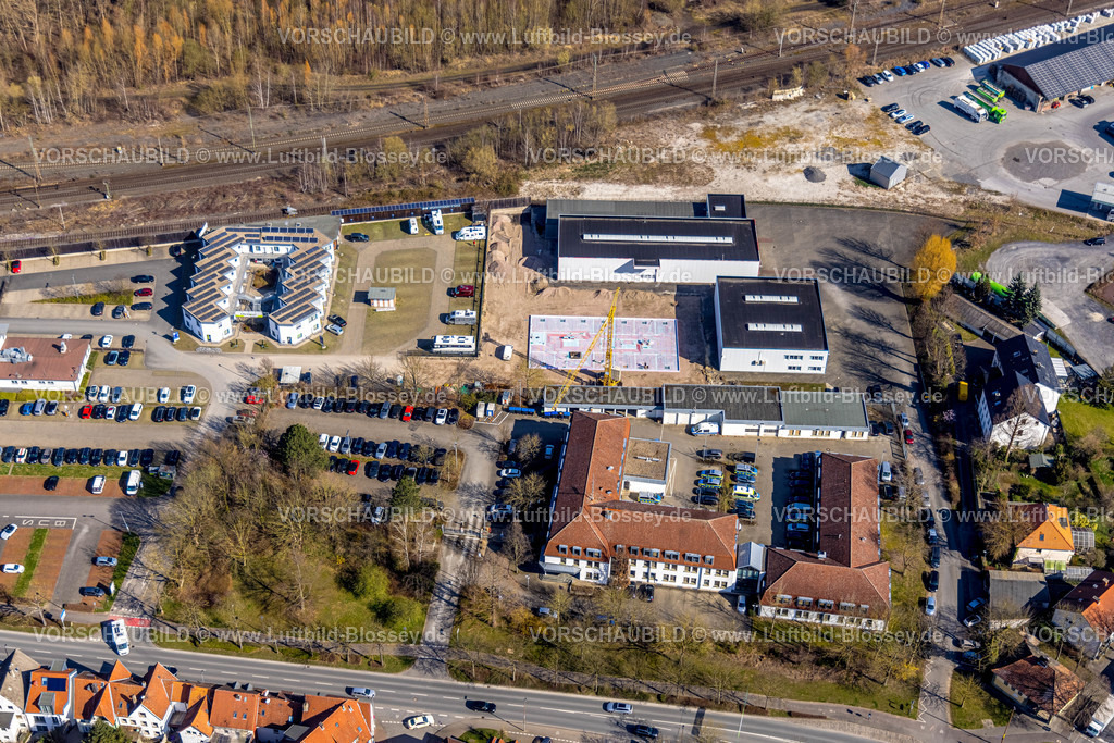 Soest220301372 | Luftbild, Kreispolizeibehörde Soest und ABEX Heldt Sauerland Gebäudetechnik, Osthofen, Soest, Soester Börde, Nordrhein-Westfalen, Deutschland