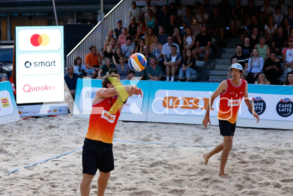 Obi BeachTour 2026 - Basel | BASEL, SWITZERLAND - JULY 17: YVES HAUSSENER (SUI) during the Obi BeachTour 2026 match between HAGENBUCH / HAUSSENER (SUI) and BORTOLUZZI / JAUFFRET (SUI) at Barfüsserplatz on July 17, 2026 in Basel, Switzerland. - Realisiert mit Pictrs.com