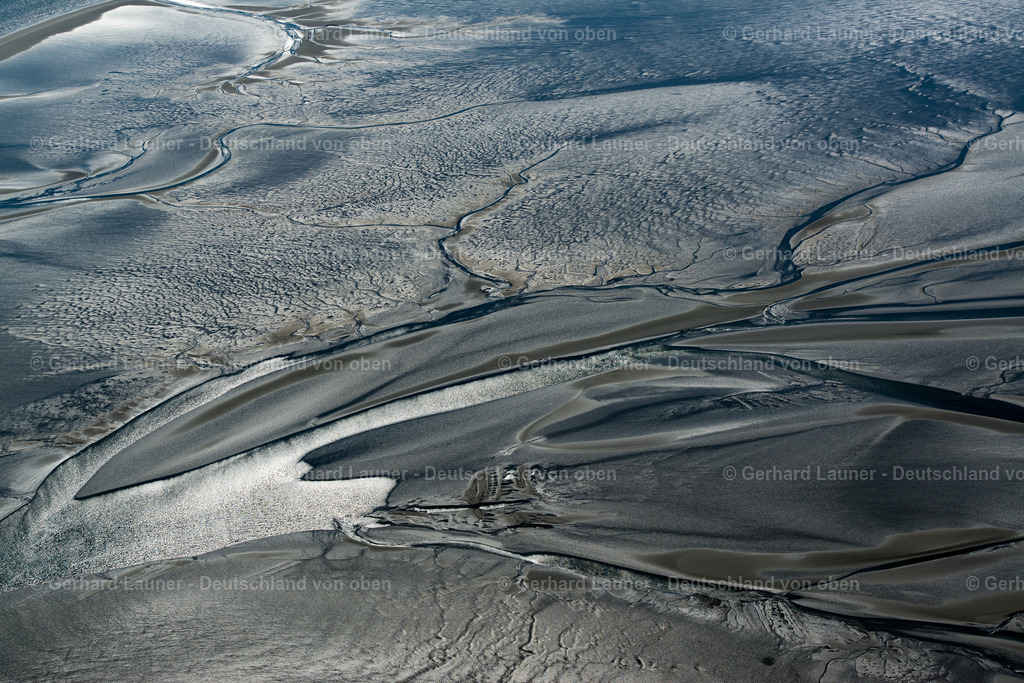 3800871 | Wattstrukturen im Nationalpark Hamburgisches Wattenmeer bei Neuwerk