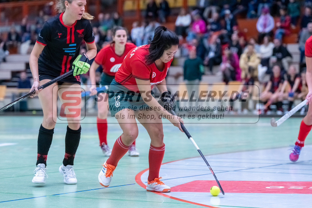HK_20241214_100178 | 2. Bundesliga Halle Damen Crefelder HTC - DSD Düsseldorf am 14.12.2024 Halle Glockenpitz, Krefeld ,