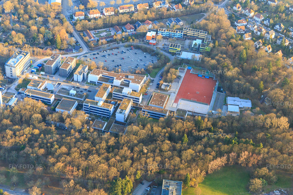 Luftbild: Rheinland-Pfälzische Technische Universität, Campus Landau in Landau in der Pfalz im Bundesland Rheinland-Pfalz in Deutschland. Foto: IMG_097411.jpg vom 10.03.2017 durch Werner Riehm/FLY-FOTO.derptu.de - RPTU Rheinland-Pfälzische Technische Universität Kaiserslautern-Landau