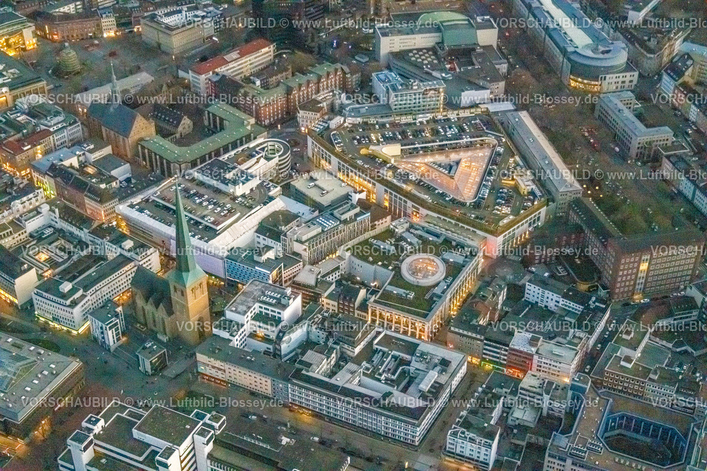 Dortmund230102760 | Luftbild, Thier-Galerie Einkaufszentrum, evang. Stadtkirche St. Petri, City, Dortmund, Ruhrgebiet, Nordrhein-Westfalen, Deutschland