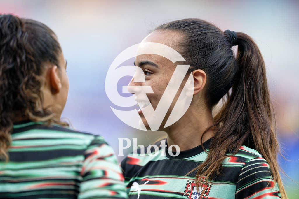 Portugal v Belgium: UEFA Women's EURO 2025 Group B | SION, SWITZERLAND - JULY 11: Joana Marchao of Portugal during warm-up before the UEFA Women's EURO 2025 Group B match between Portugal and Belgium at Stade de Tourbillon on July 11, 2025 in Sion, Switzerland. (Photo by Giuseppe Velletri/Sports Press Photo/Getty Images)