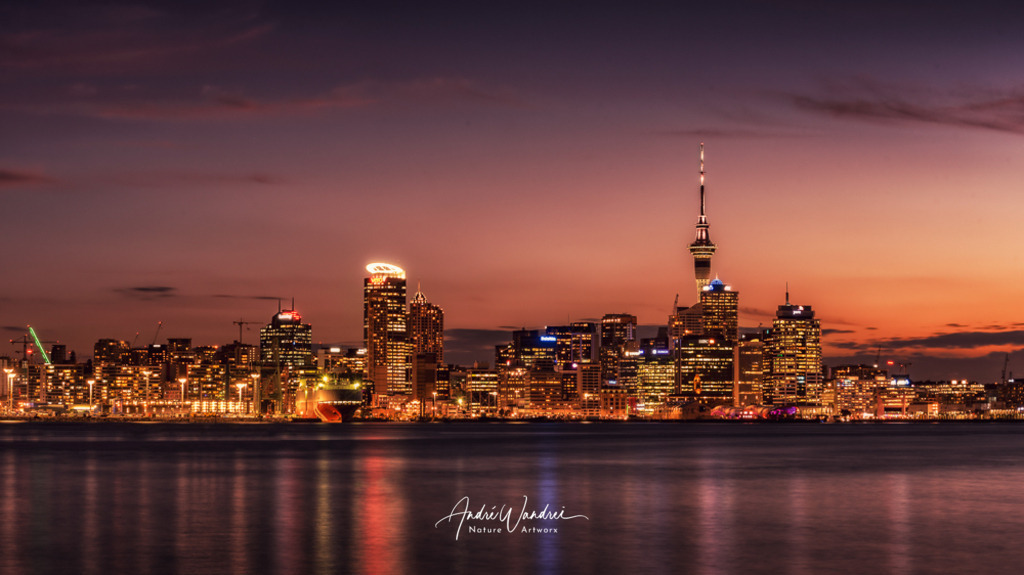 Auckland am Abend | Andre Wandrei - Nature Artworx - Realisiert mit Pictrs.com