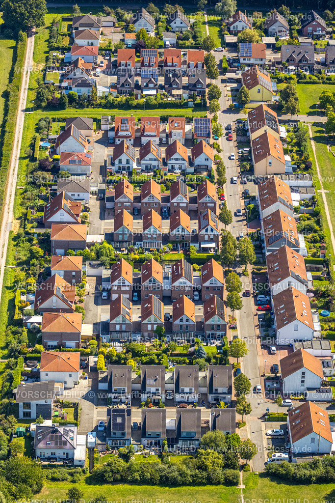 Gladbeck250800725 | Luftbild, Physiker-Siedlung Straßennamen, Wohnsiedlung Reihenhäuser Einfamilienhäuser, Zweckel, Gladbeck, Ruhrgebiet, Nordrhein-Westfalen, Deutschland