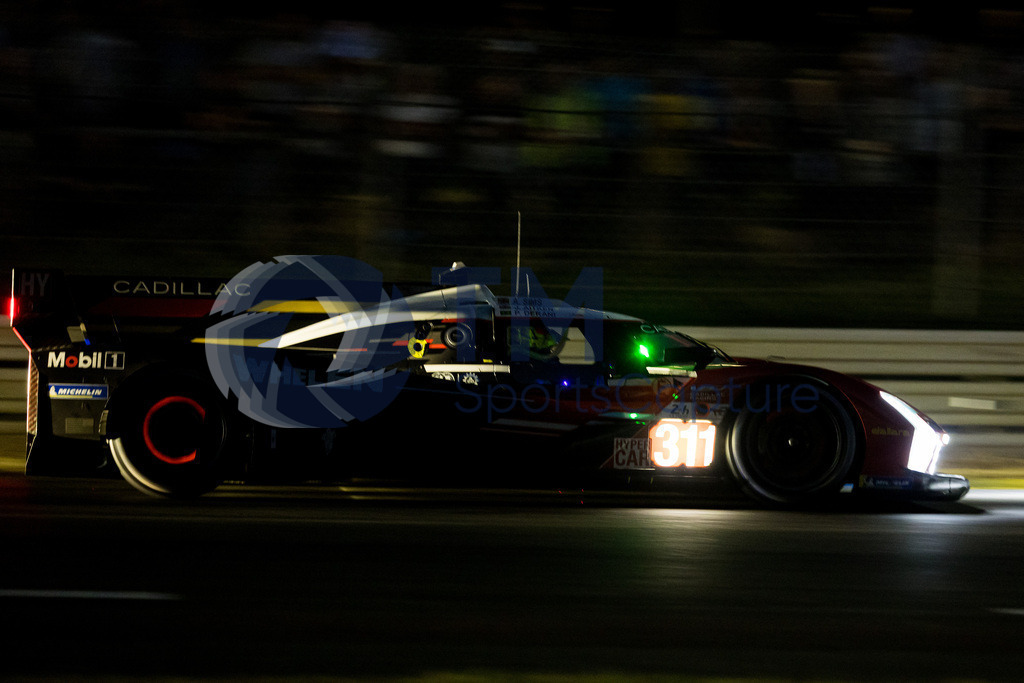Trainproduction-20230607-2024 | LE MANS,FRANCE,07.Jun.23 - MOTORSPORTS - WEC, FIA World Endurance Championships, 24 Hours of Le Mans, Circuit de la Sarthe, free practice 1. Image shows Luis Felipe Derani (BRA), Alexander Sims (GBR) and Jack Aitken (GBR/ Action Express Racing). Photo: Trainproduction / Matthias Trinkl