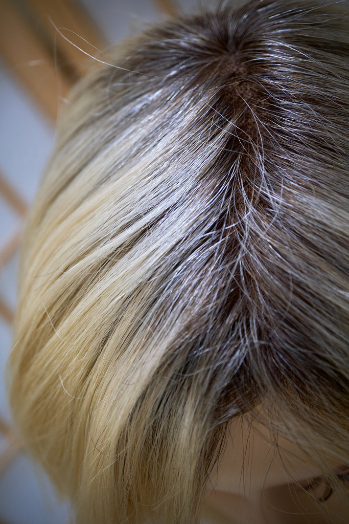 Blick auf den Scheitel einer Perücke | WIen, Austria - February 02, 2023; Star Perückensalon GmbH.; Blick auf den Scheitel einer Perücke. - Realisiert mit Pictrs.com