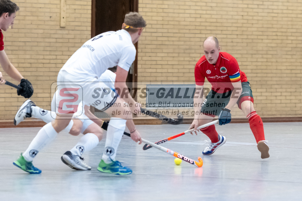 SFE_20230115_0085 | 1. Bundesliga Hockey Herren Schwarz-Weiss Neuss - Crefelder HTC am 15.01.2023 in  (Sporthalle Jahnerstrasse), Photo: Stephan Fehrmann 2022 (Sports-Gallery)