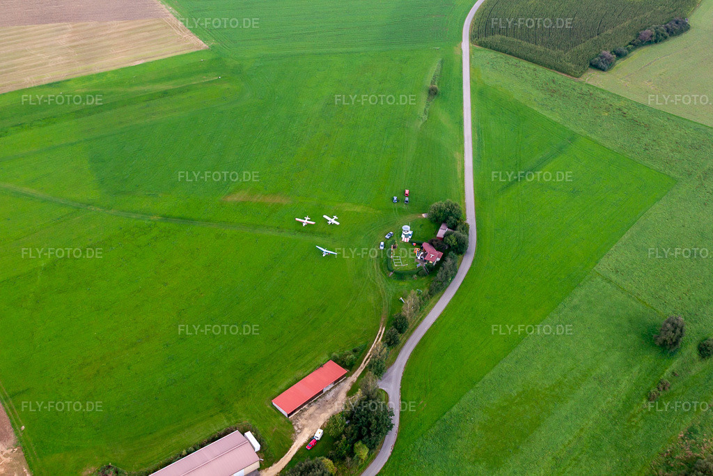 Luftbild: Sauldorf-Boll, UL-Flugplatz im Ortsteil Boll in Sauldorf im Bundesland Baden-Württemberg in Deutschland. Foto: IMG_71499.jpg vom 30.08.2014 durch Werner Riehm/FLY-FOTO.de